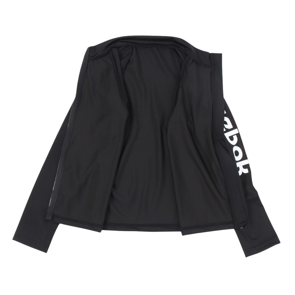 リーボック（REEBOK）（キッズ）長袖フルジップ ラッシュガード 115431 BK