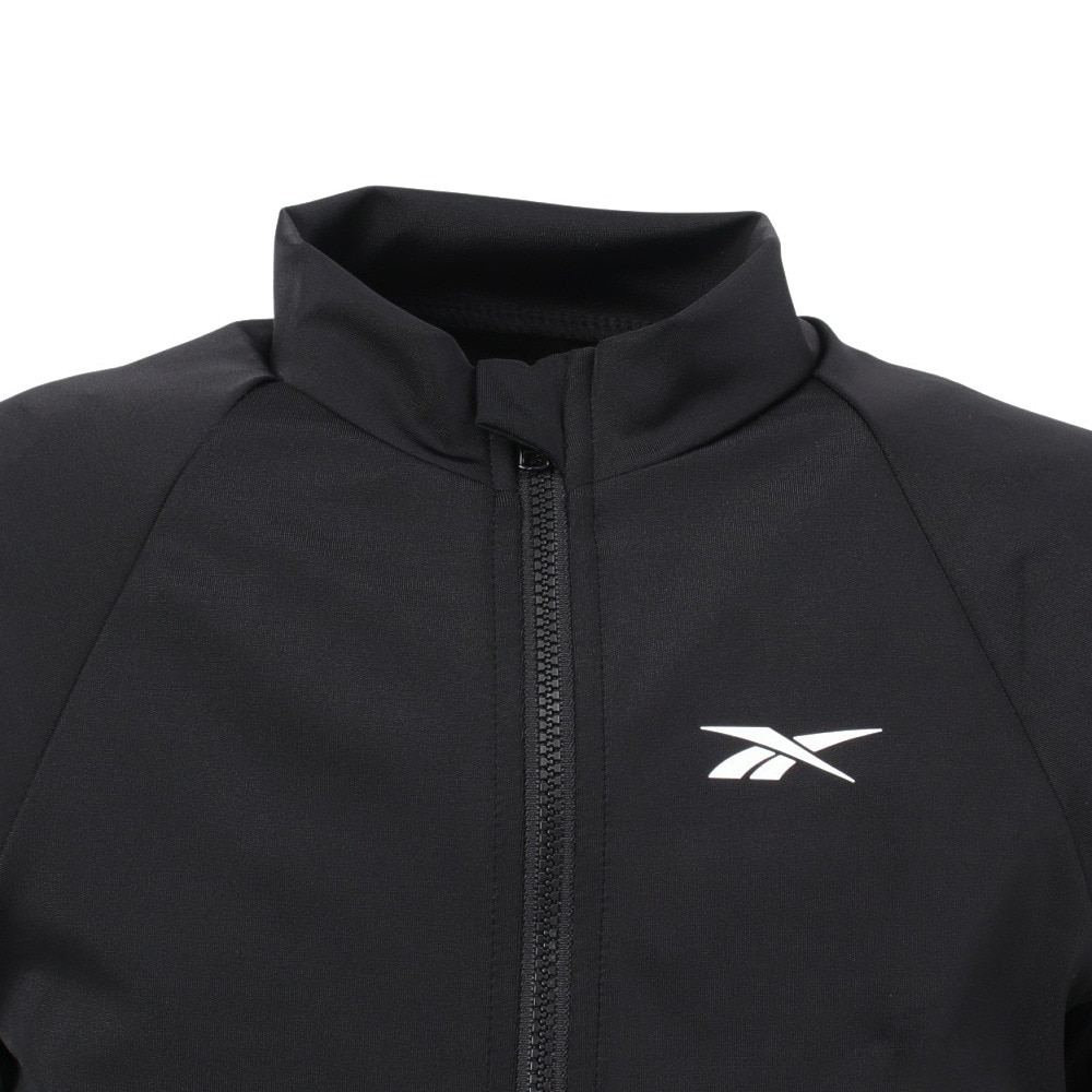 リーボック（REEBOK）（キッズ）長袖フルジップ ラッシュガード 115431 BK