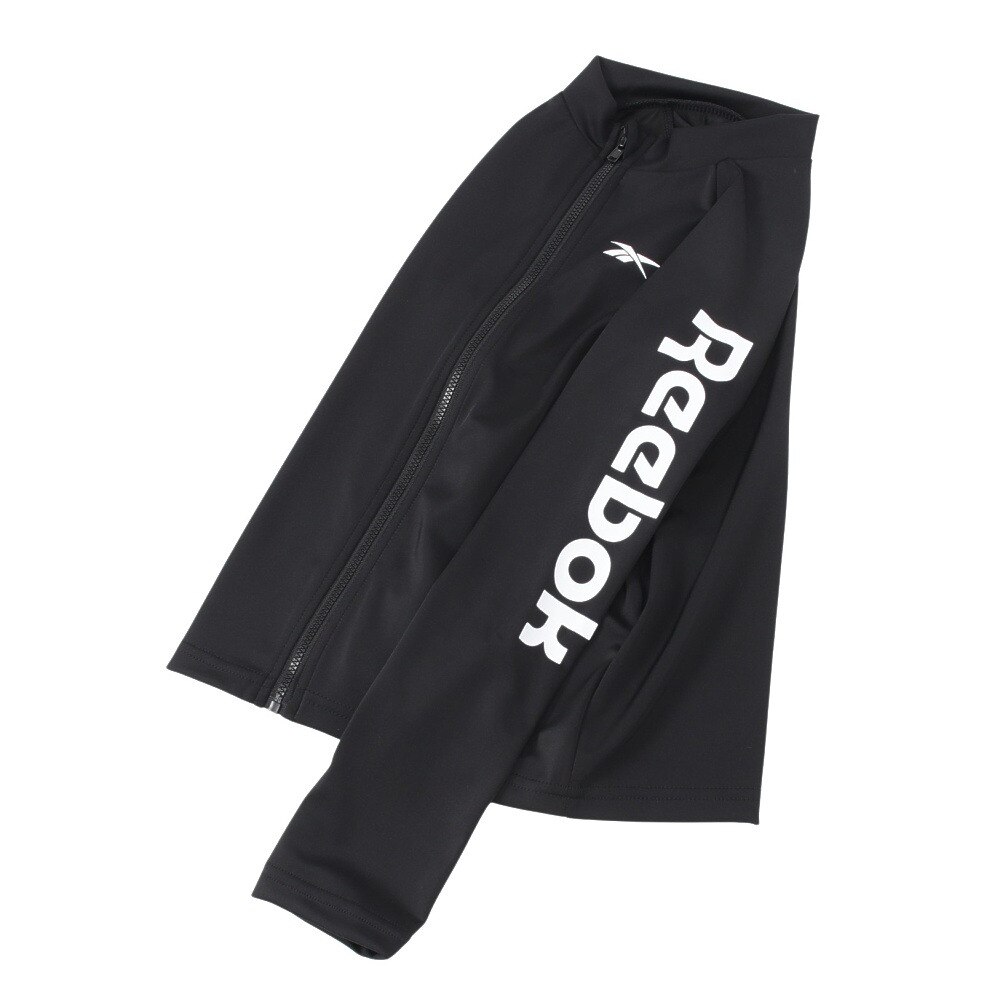 リーボック（REEBOK）（キッズ）長袖フルジップ ラッシュガード 115431 BK