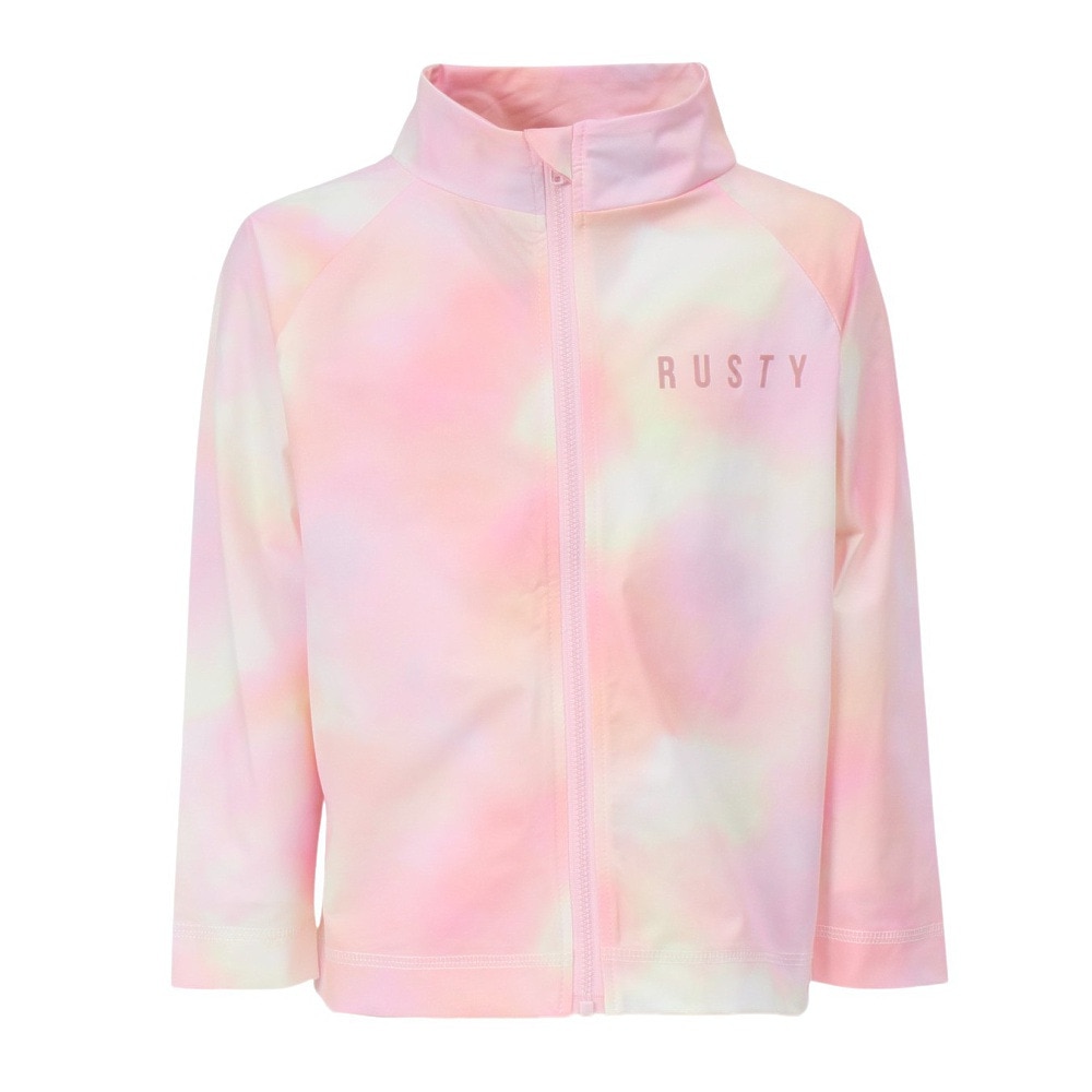 ラスティ（RUSTY）（キッズ）キッズ ラッシュガード 長袖 ペアテックス 水陸両用 タイダイ 965461PK