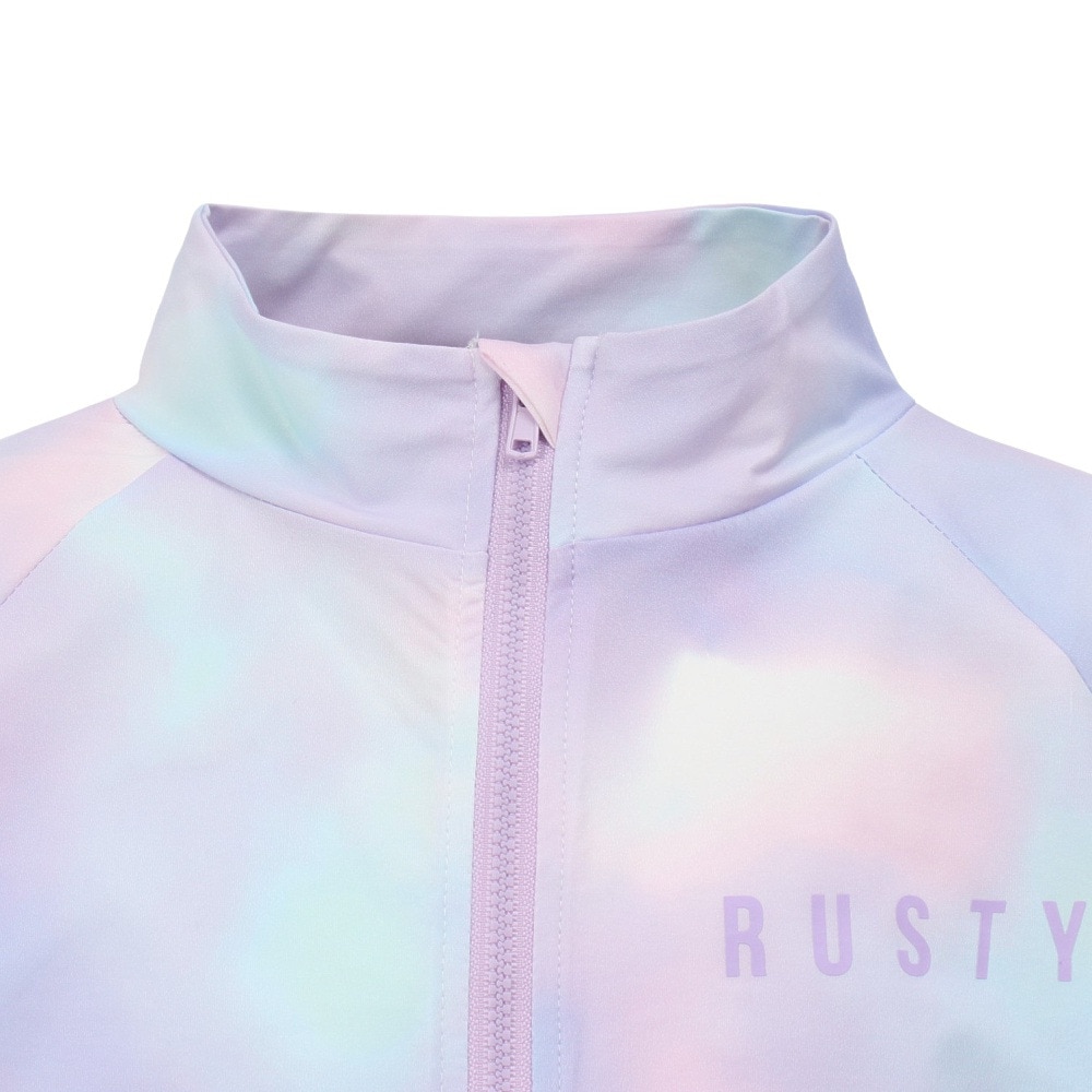 ラスティ（RUSTY）（キッズ）キッズ ラッシュガード 長袖 ペアテックス 水陸両用 タイダイ 965461PPL