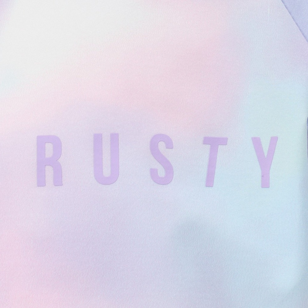 ラスティ（RUSTY）（キッズ）キッズ ラッシュガード 長袖 ペアテックス 水陸両用 タイダイ 965461PPL