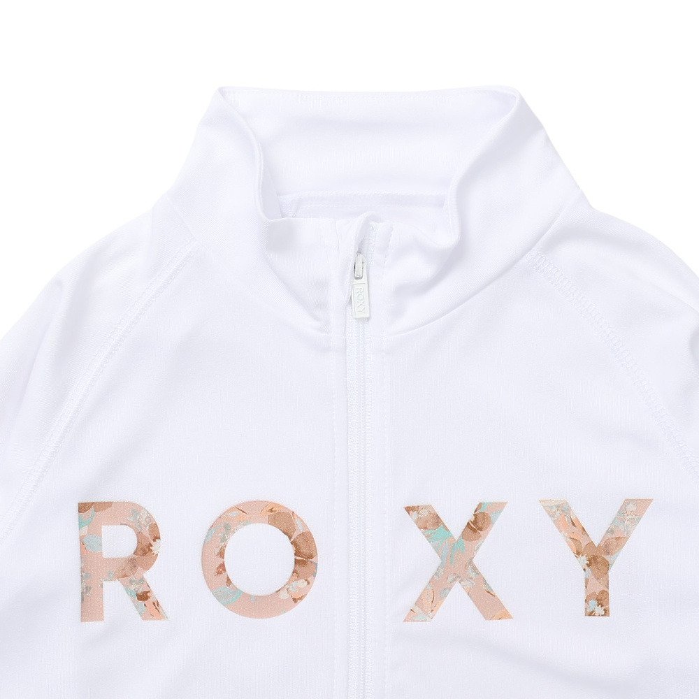 ロキシー（ROXY）（キッズ）ジュニア ラッシュガード 長袖 MINI ARTSY FLORAL LOGO STAND ラッシュガード 25SPTLY251106WHT