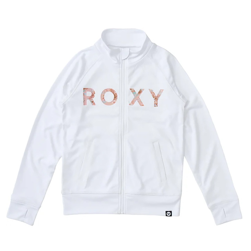 ロキシー（ROXY）（キッズ）ジュニア ラッシュガード 長袖 MINI ARTSY FLORAL LOGO STAND ラッシュガード 25SPTLY251106WHT