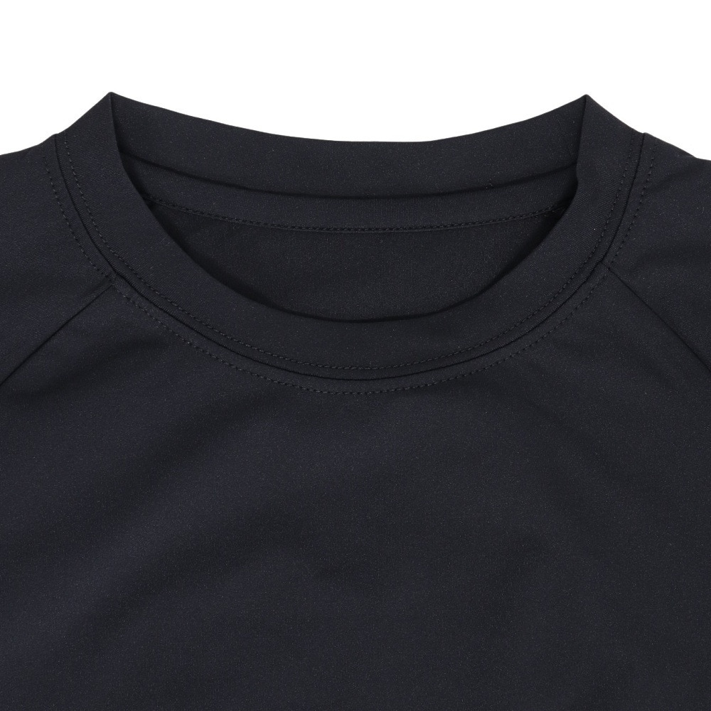 アクア（AQA）（キッズ）ジュニア 半袖 遮熱ラッシュTシャツ KW-4682TJR BK 130