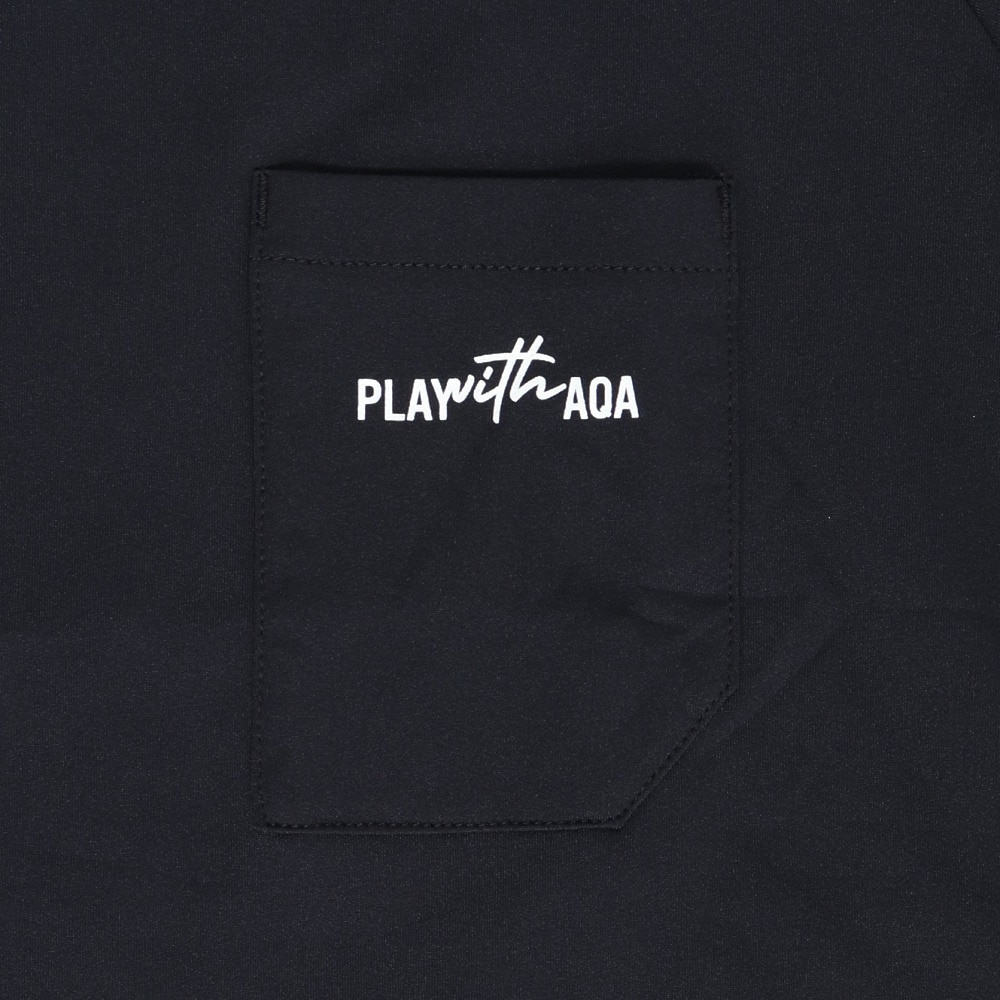 アクア（AQA）（キッズ）ジュニア 半袖 遮熱ラッシュTシャツ KW-4682TJR BK 130