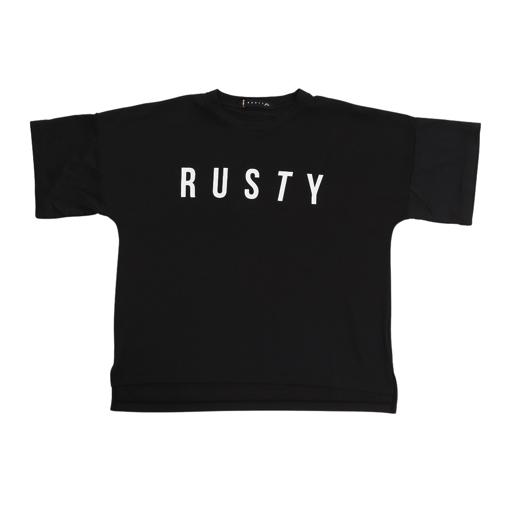 ラスティ（RUSTY）（キッズ）ラッシュガード 半袖 Tシャツ 子供 ジュニア 水陸両用 UVカット 紫外線対策 962460BLK 130 140 150 160