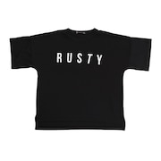 ラスティ（RUSTY）（キッズ）ジュニア ラッシュガード 半袖Tシャツ 962460BLK 