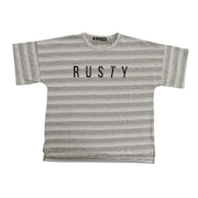 ラスティ（RUSTY）（キッズ）ラッシュガード 半袖 Tシャツ 子供 ジュニア 水陸両用 UVカット 紫外線対策 962460BOR 130 140 150 160