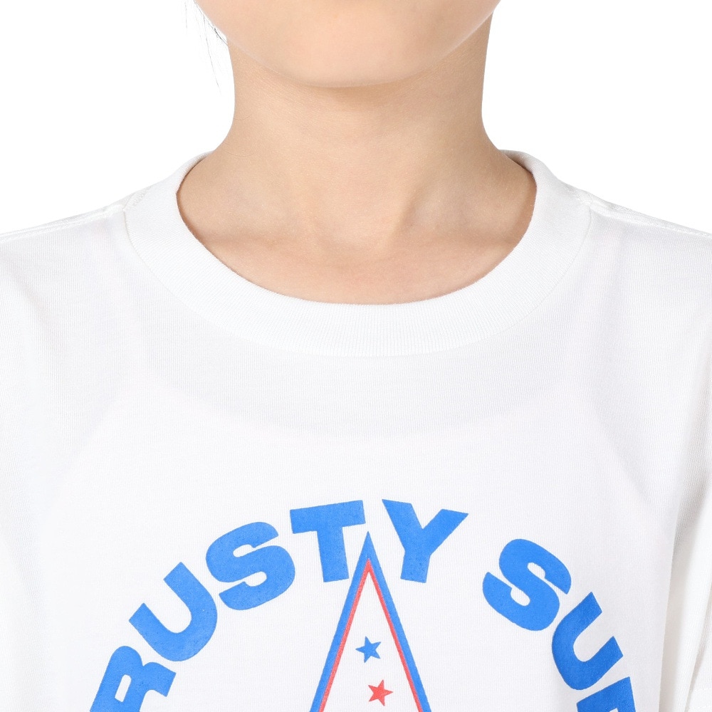 ラスティ（RUSTY）（キッズ）ラッシュガード 半袖 Tシャツ 子供 ジュニア UVカット UPF50+ 水陸両用 969460WHT 130 140 150