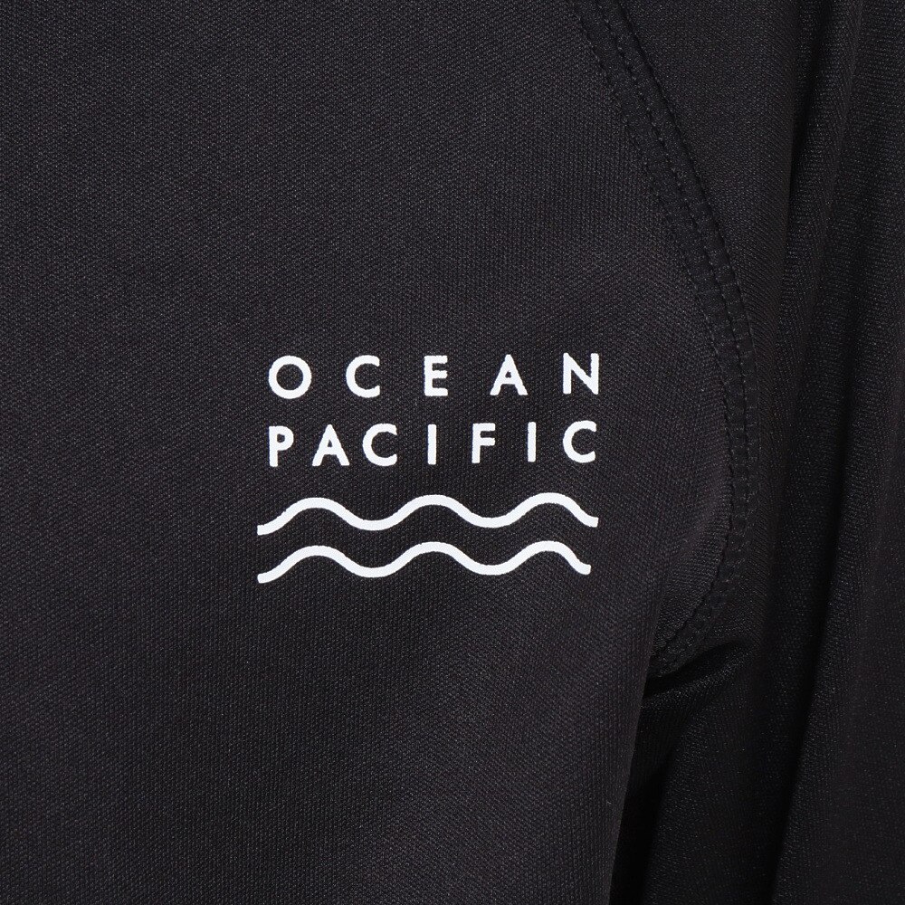 オーシャンパシフィック（Ocean Pacific）（キッズ）ラッシュガード キッズ ジップUVウェア 564464BLK