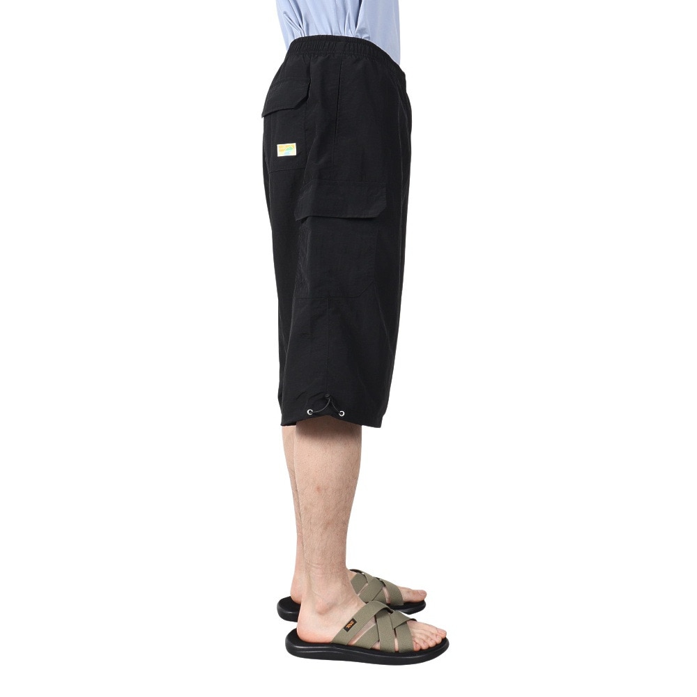 アクア（AQA）（メンズ）遮熱サーフパンツ 7分丈 Lサイズ インナーショーツ付き KW-4681 BK L