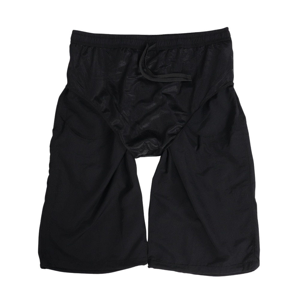 アクア（AQA）（メンズ）遮熱サーフパンツ 7分丈 Mサイズ インナーショーツ付き KW-4681 BK M