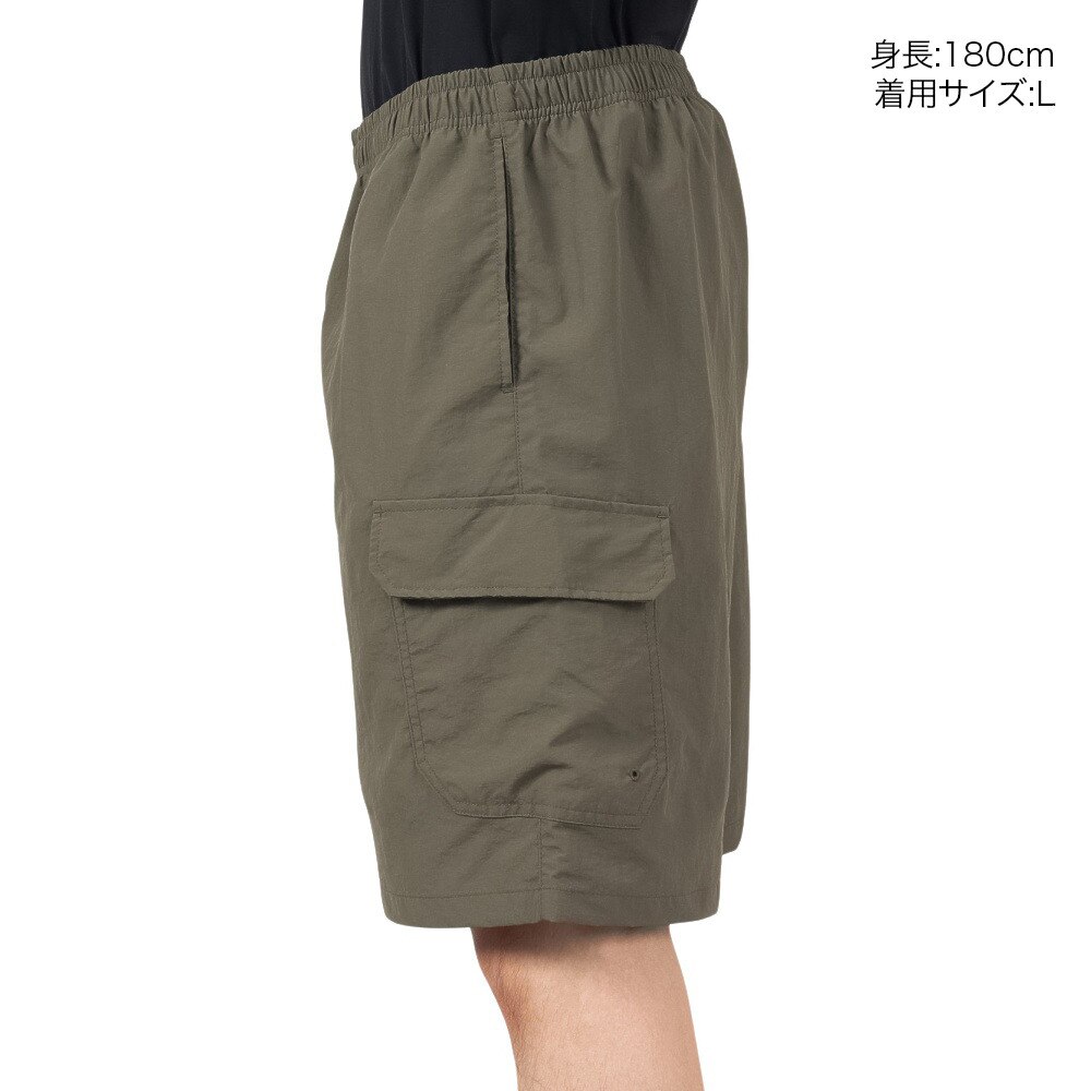 アクア（AQA）（メンズ）遮熱サーフパンツ 5分丈 水陸両用 インナーパンツ付き KW-4685 KH L