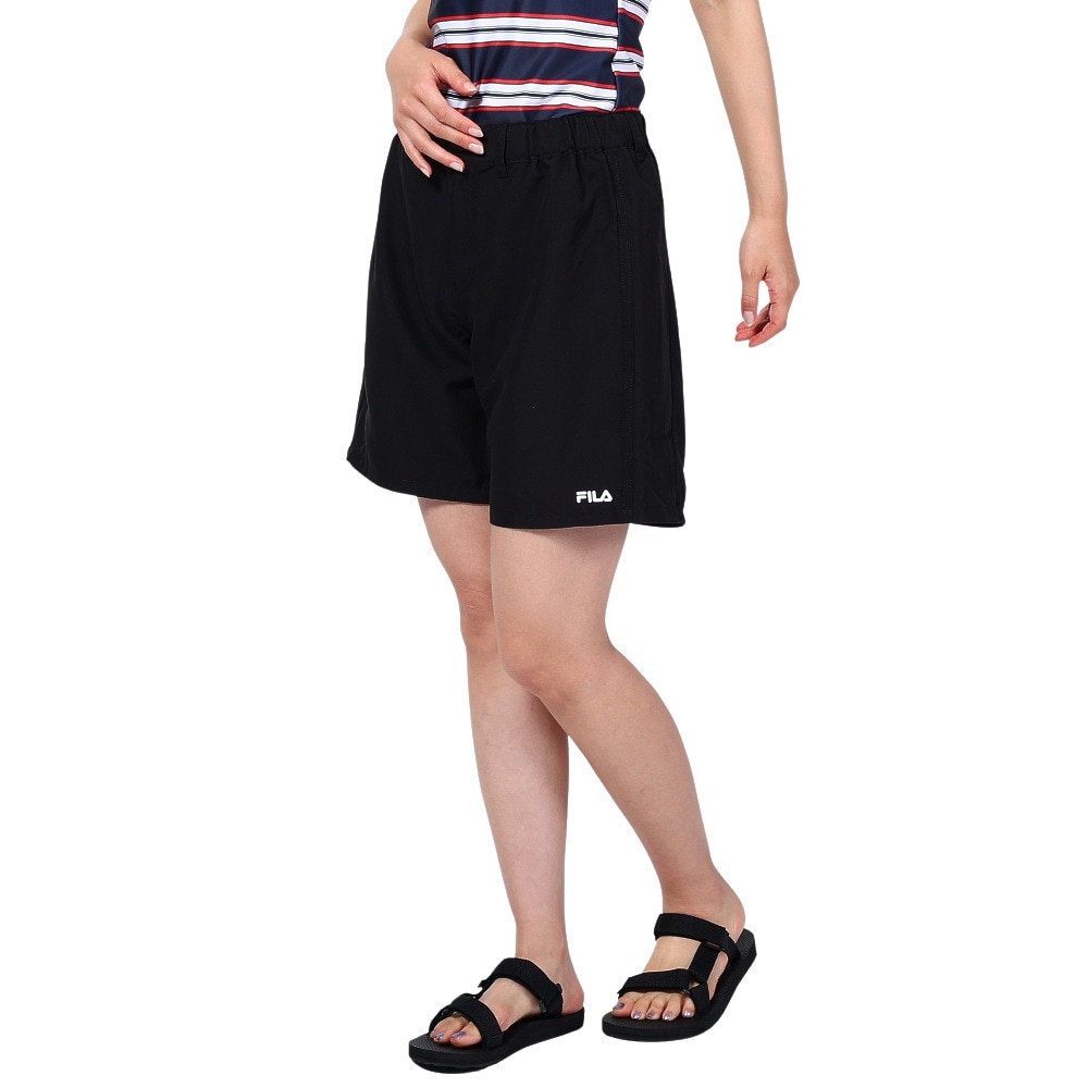フィラ（FILA）（レディース）ショートパンツ ボードショーツ 水着 222751 BK ブラック 体型カバー