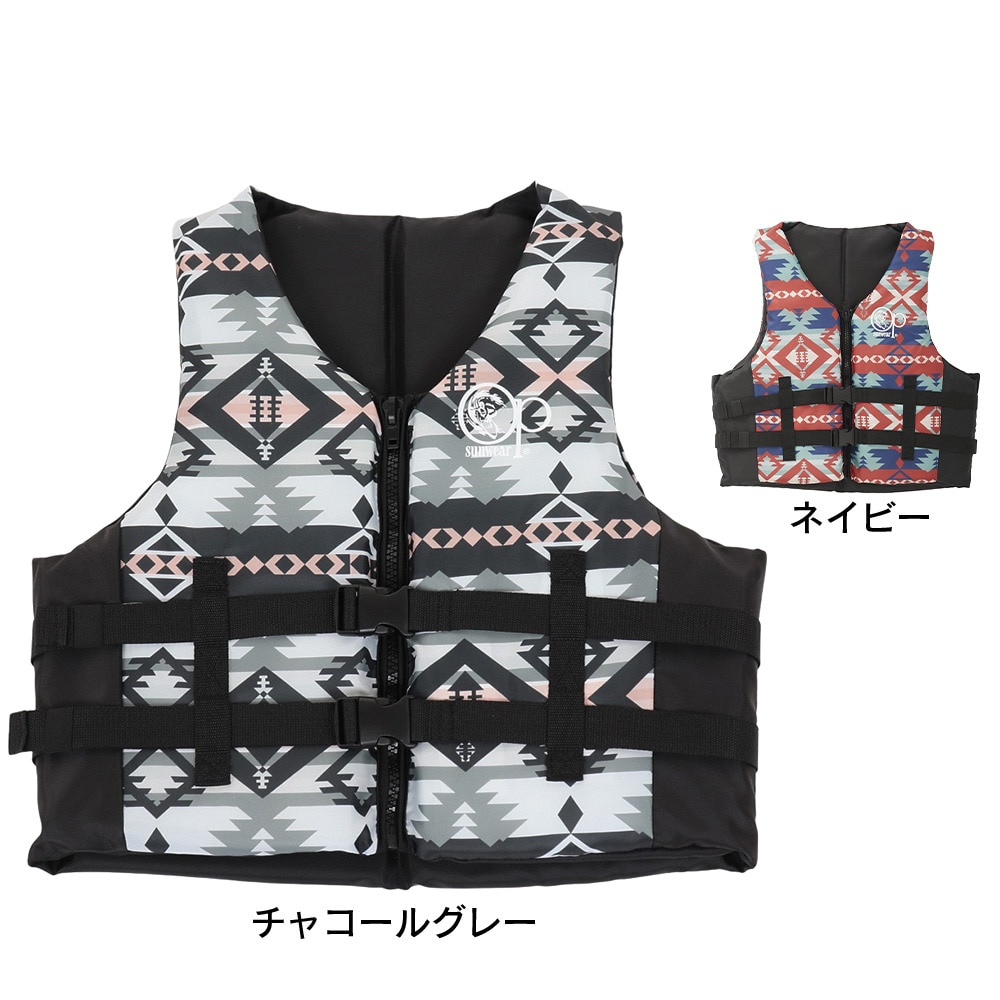 オーシャンパシフィック（Ocean Pacific）（メンズ）ライフジャケット フローティングベスト メンズ マリンレジャー 海 川 釣り 513931NVY