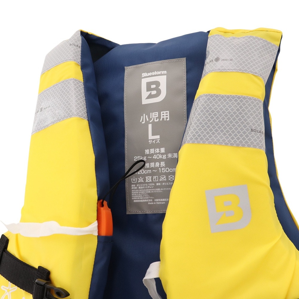 ブルーストーム（Bluestorm）（キッズ）ジュニア ヒューペ ライフジャケット BSJ-212Y-YL