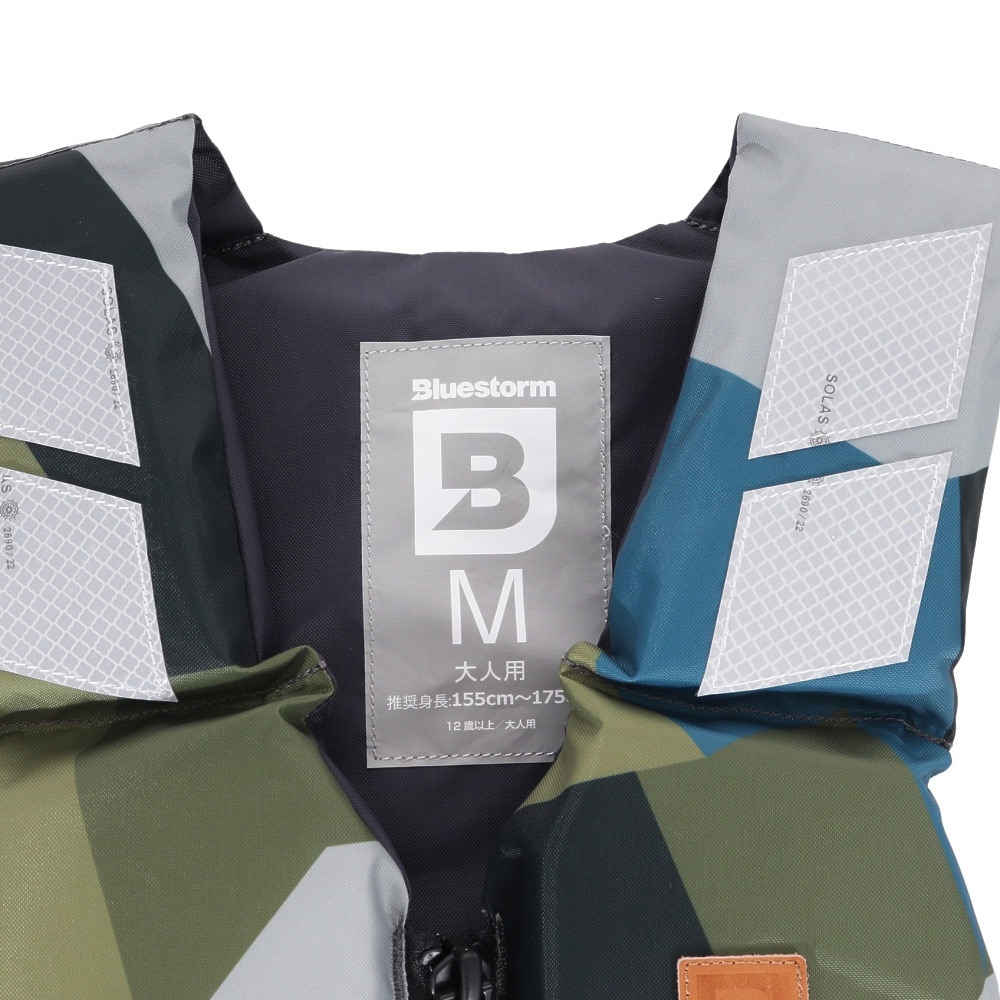 ブルーストーム（Bluestorm）（メンズ、レディース）ライフジャケット トカラウ Mサイズ 大人用 BSJ201ARS-CAMO-M 国交省認定品
