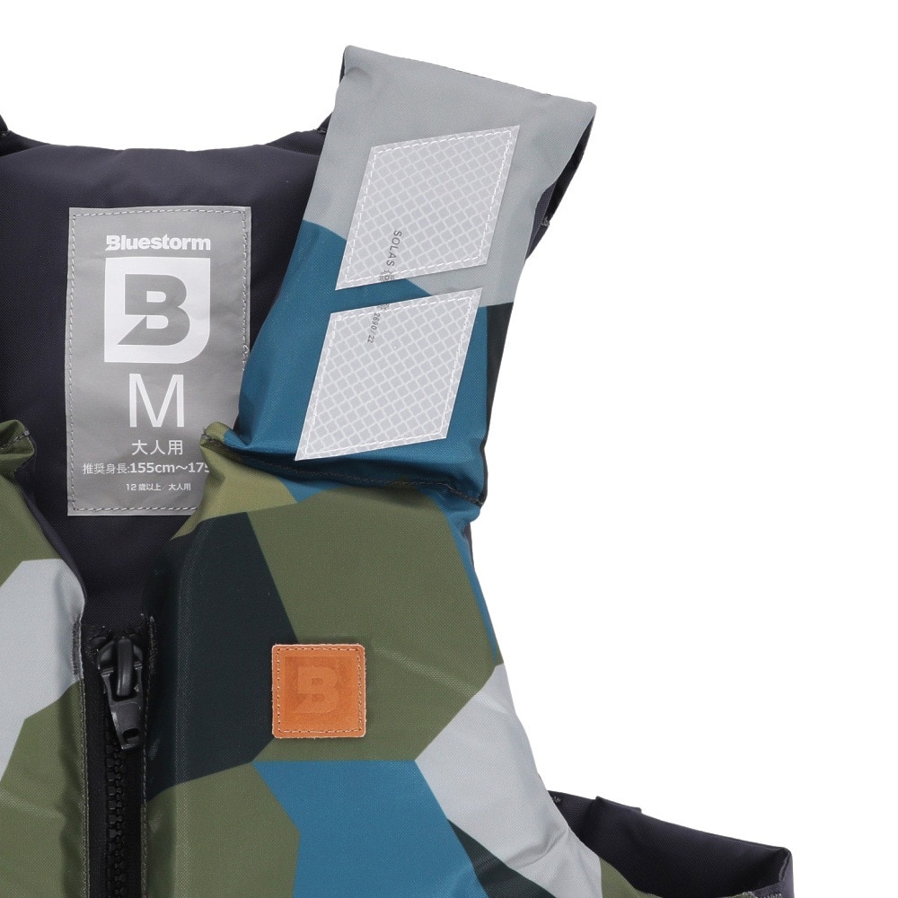 ブルーストーム（Bluestorm）（メンズ、レディース）ライフジャケット トカラウ Mサイズ 大人用 BSJ201ARS-CAMO-M 国交省認定品