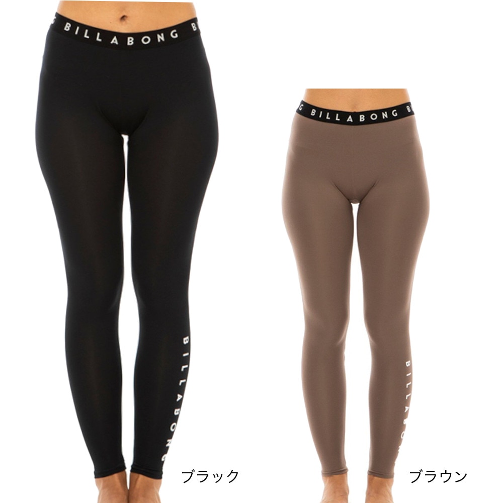 ビラボン（BILLABONG）（レディース）水着 レギンス インナー マリンスポーツ サーフィン UVカット 紫外線対策 LOGO BAND LEGGINGS BD013400 BLK