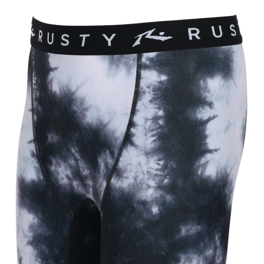 ラスティ（RUSTY）（メンズ）水着 レギンス サーフィン タイダイ柄 ブラック 912493-BLK