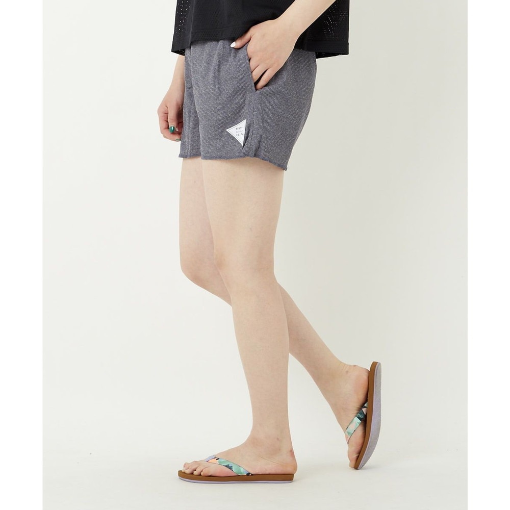 ラスティ（RUSTY）（レディース）ラッシュガード 水着 ショートパンツ UVカット 水陸両用 ワンポイント ネイビー 920471-NVY