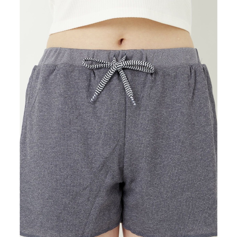 ラスティ（RUSTY）（レディース）ラッシュガード 水着 ショートパンツ UVカット 水陸両用 ワンポイント ネイビー 920471-NVY