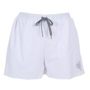 ラスティ（RUSTY）（レディース）ラッシュガード 水着 ショートパンツ UVカット 水陸両用 ワンポイント ホワイト 920471-WHT