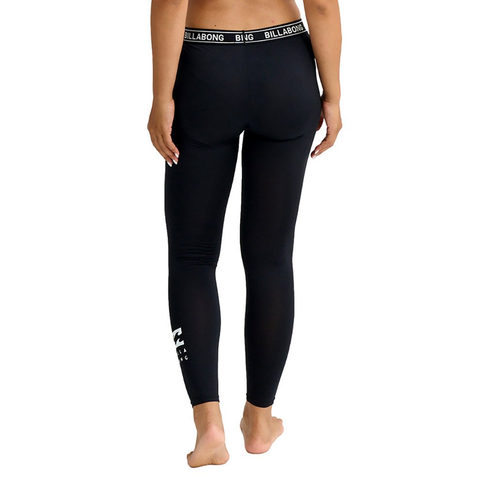 ビラボン（BILLABONG）（レディース）ロゴ バンド UV ラッシュレギンス 26SP BG013400 BLK