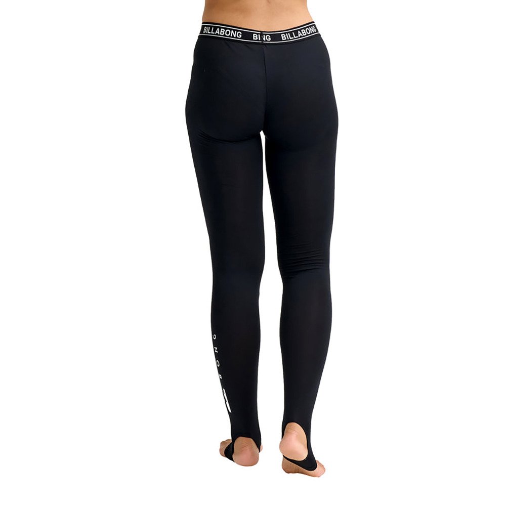 ビラボン（BILLABONG）（レディース）ロゴ バンド UV ラッシュ トレンカ レギンス 26SP BG013401 BLK