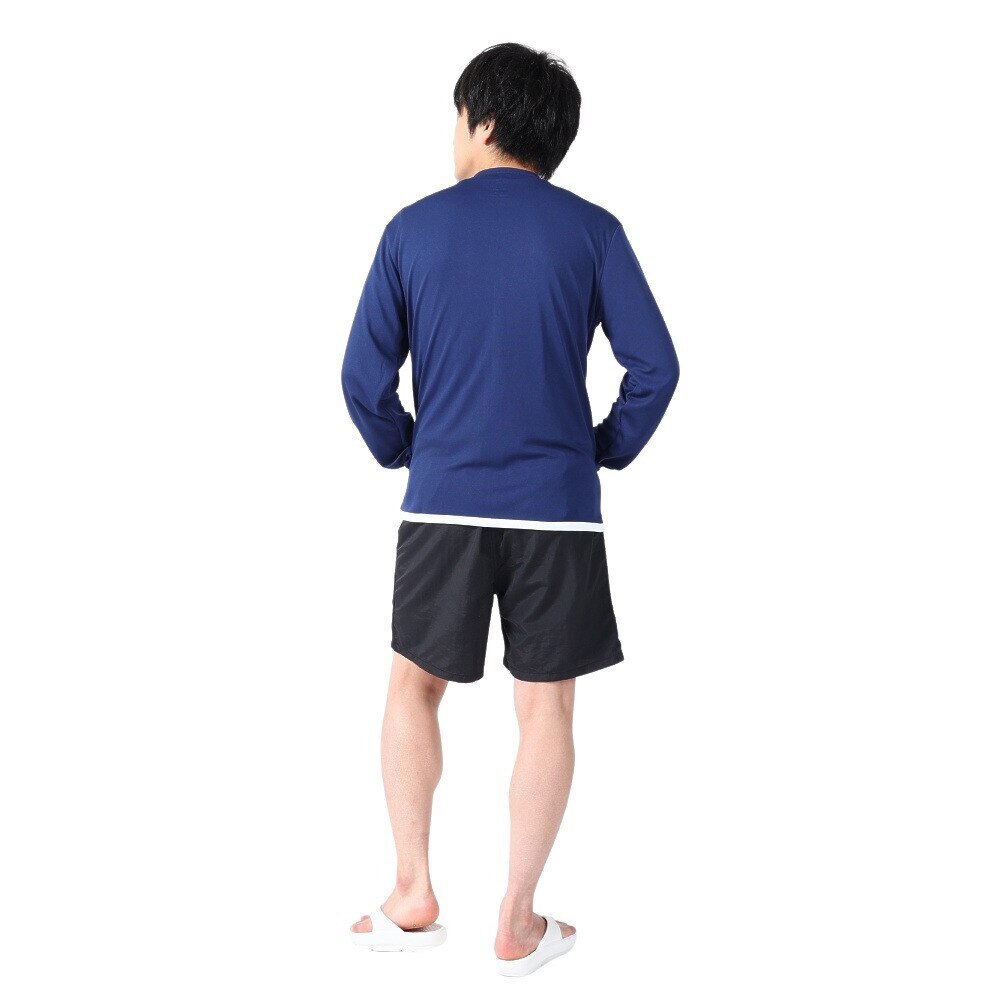 オーシャンパシフィック（Ocean Pacific）（レディース）ラッシュガード 長袖 ジップアップ ジャージ UVカット 紫外線対策 接触冷感 513460NVY ネイビー