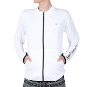 (メンズ)ラッシュガード 長袖 フルジップ UVカット 接触冷感 513460WHT