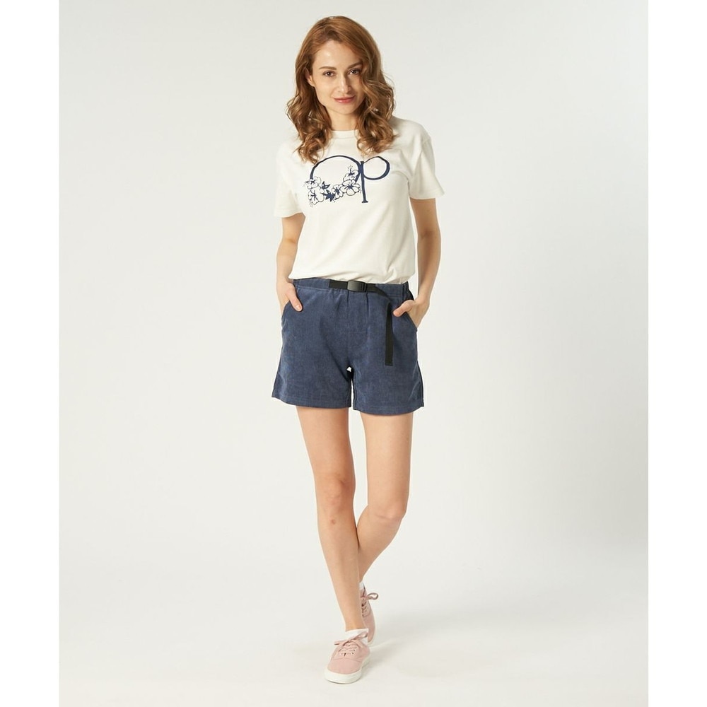 オーシャンパシフィック（Ocean Pacific）（レディース）ショートパンツ コーデュロイ UVカット 水陸両用 ネイビー 520460-NVY