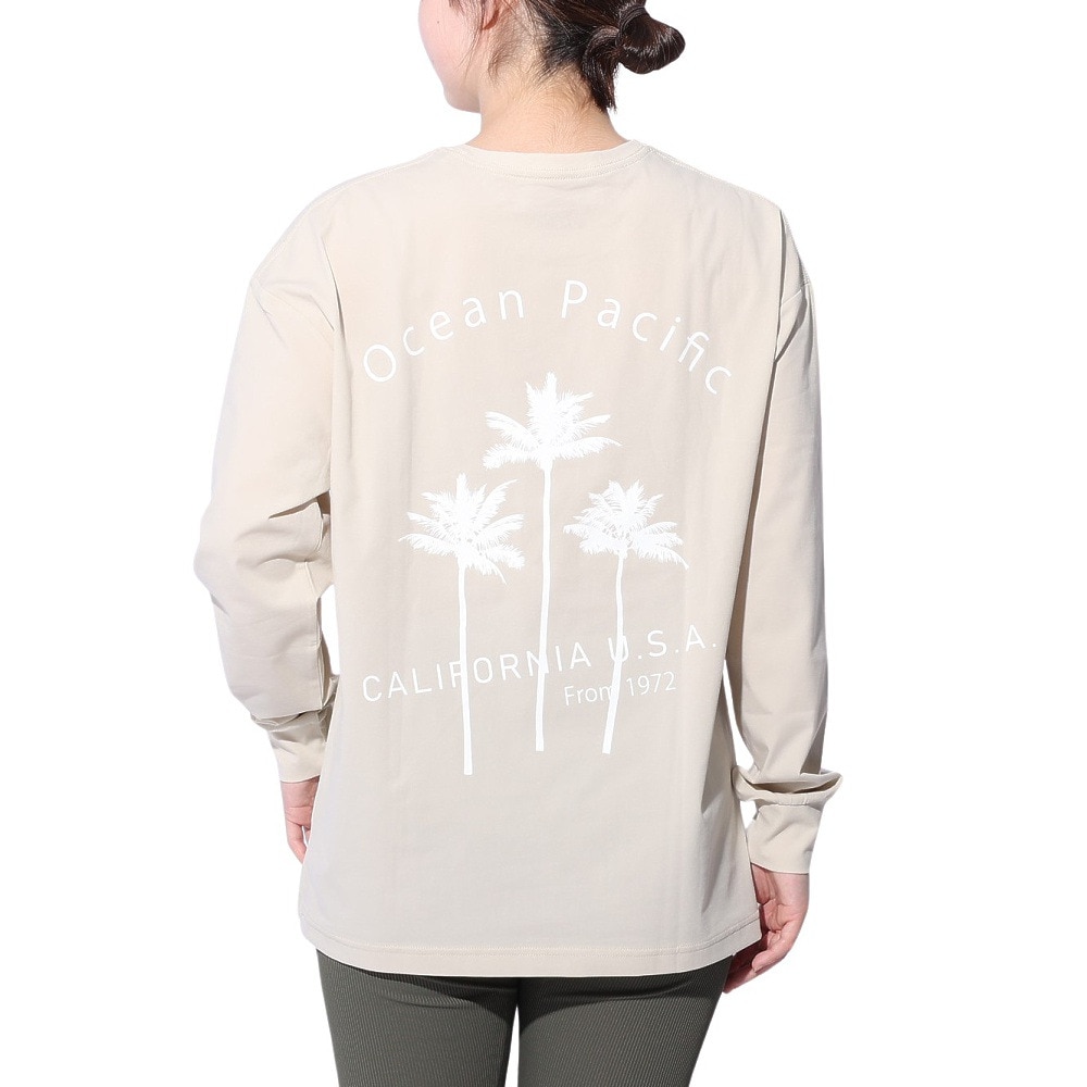 オーシャンパシフィック（Ocean Pacific）（レディース）UV 長袖Tシャツ 522484BRN