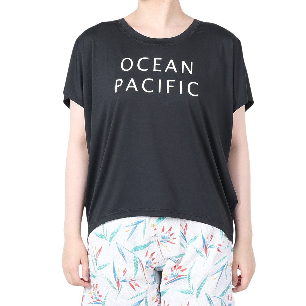 オーシャンパシフィック（Ocean Pacific）（レディース）ラッシュガード 半袖 UVカット 日焼け防止 529462BLK