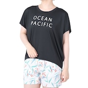 (レディース)ラッシュガード 半袖 UVカット 日焼け防止 529462BLK