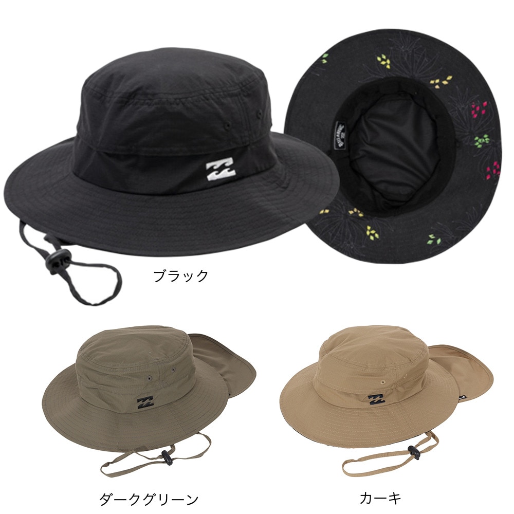 ビラボン（BILLABONG）（メンズ）帽子 ハット メンズ 水陸両用 UVカット 日よけ 紫外線対策 アウトドア レジャー SUBMERSIBLE HAT BD011961 BLK