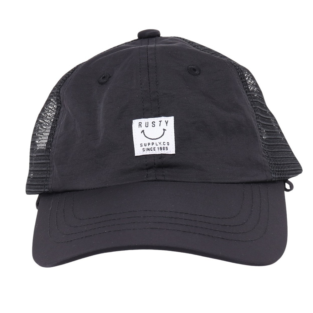ラスティ（RUSTY）（キッズ）ジュニア 帽子 メッシュ キャップ UVカット 日焼け防止 カバー取り外し サイズ調整 963902BLK