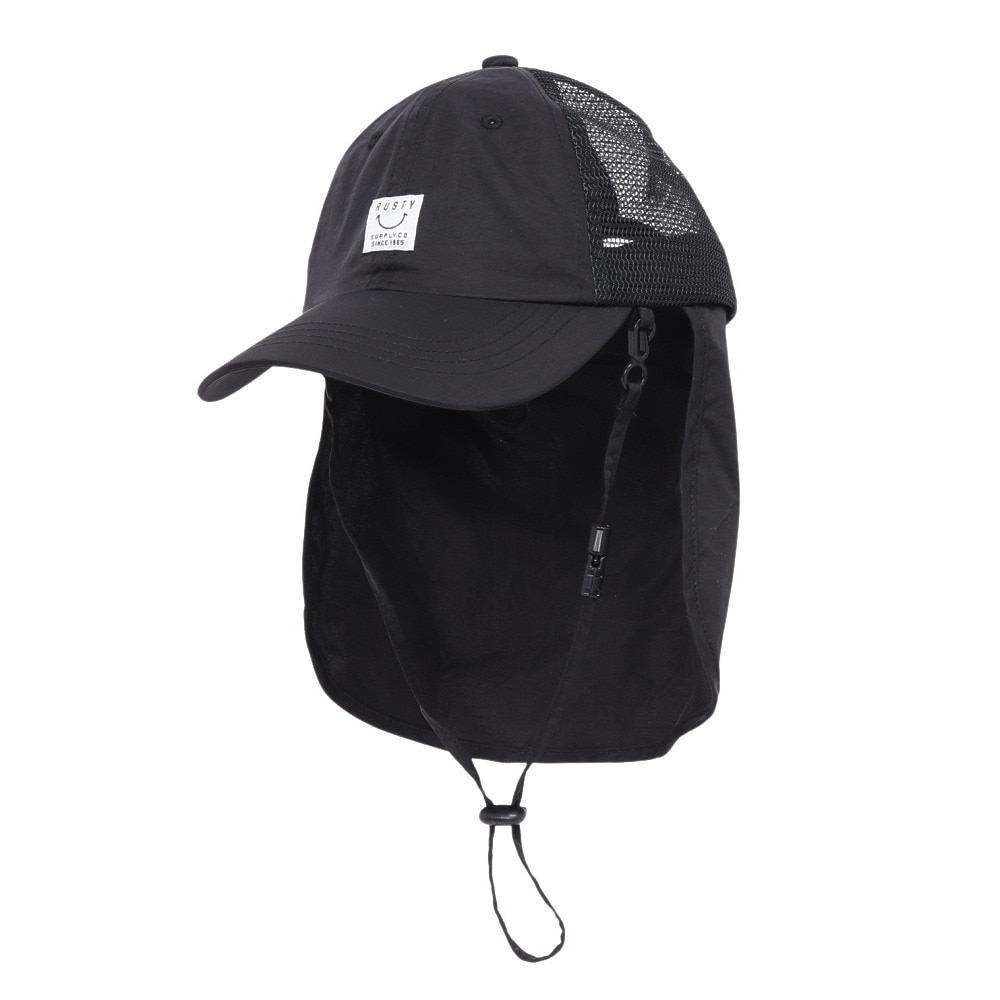 ラスティ（RUSTY）（キッズ）ジュニア 帽子 メッシュ キャップ UVカット 日焼け防止 カバー取り外し サイズ調整 963902BLK