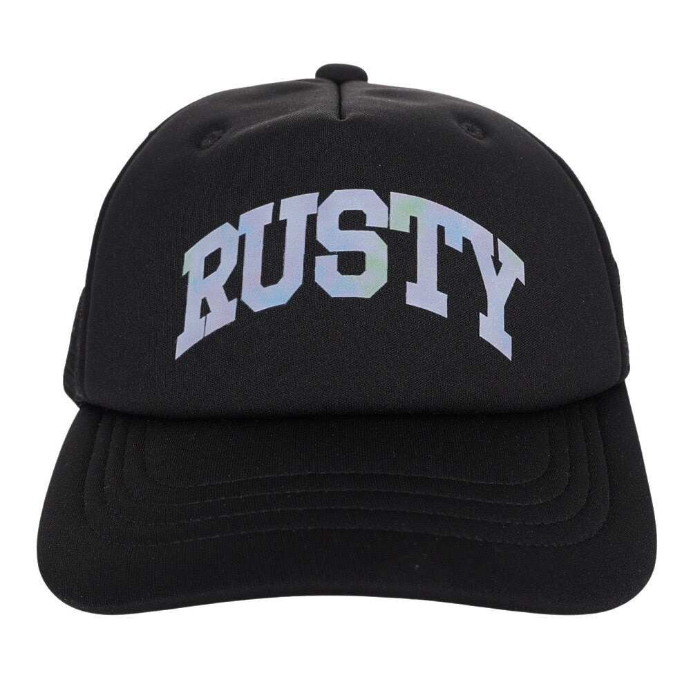 ラスティ（RUSTY） 帽子 キャップ ジュニア 子供 ロゴ メッシュキャップ ブラック 962901-BLK