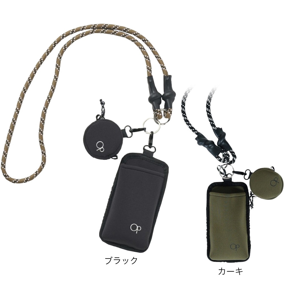 オーシャンパシフィック（Ocean Pacific）（レディース）スマホショルダー ストラップ付ケース コインケース 斜め掛け ブラック 523960-BLK