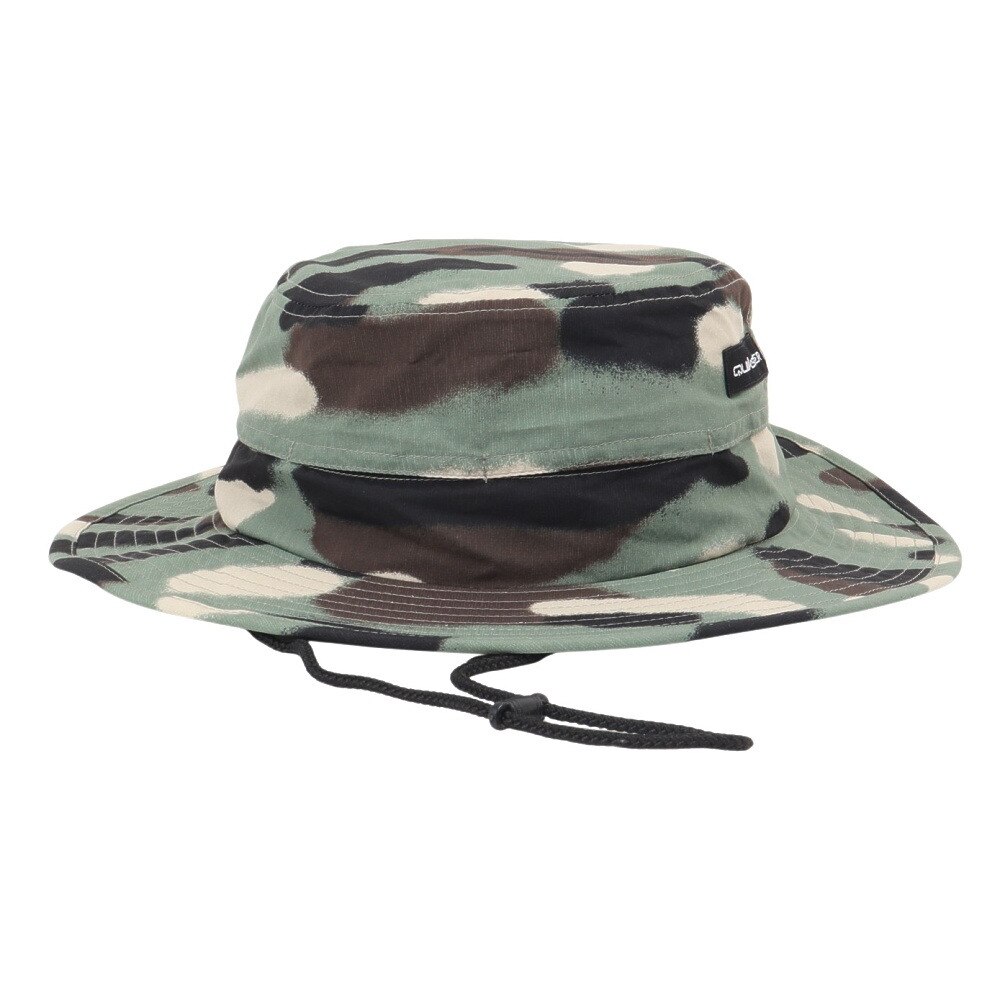クイックシルバー（Quiksilver）（メンズ、レディース）帽子 ビーチハット UVカット 撥水 UV WATER BEACH HAT 24SP QSA241714 CAM