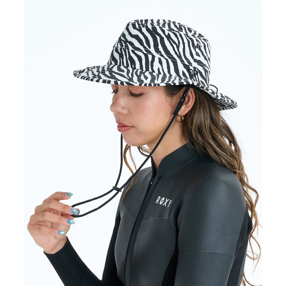ロキシー（ROXY）（レディース）WR UV WATER BEACH HAT PRT サーフハット 26SPRSA261711BLK