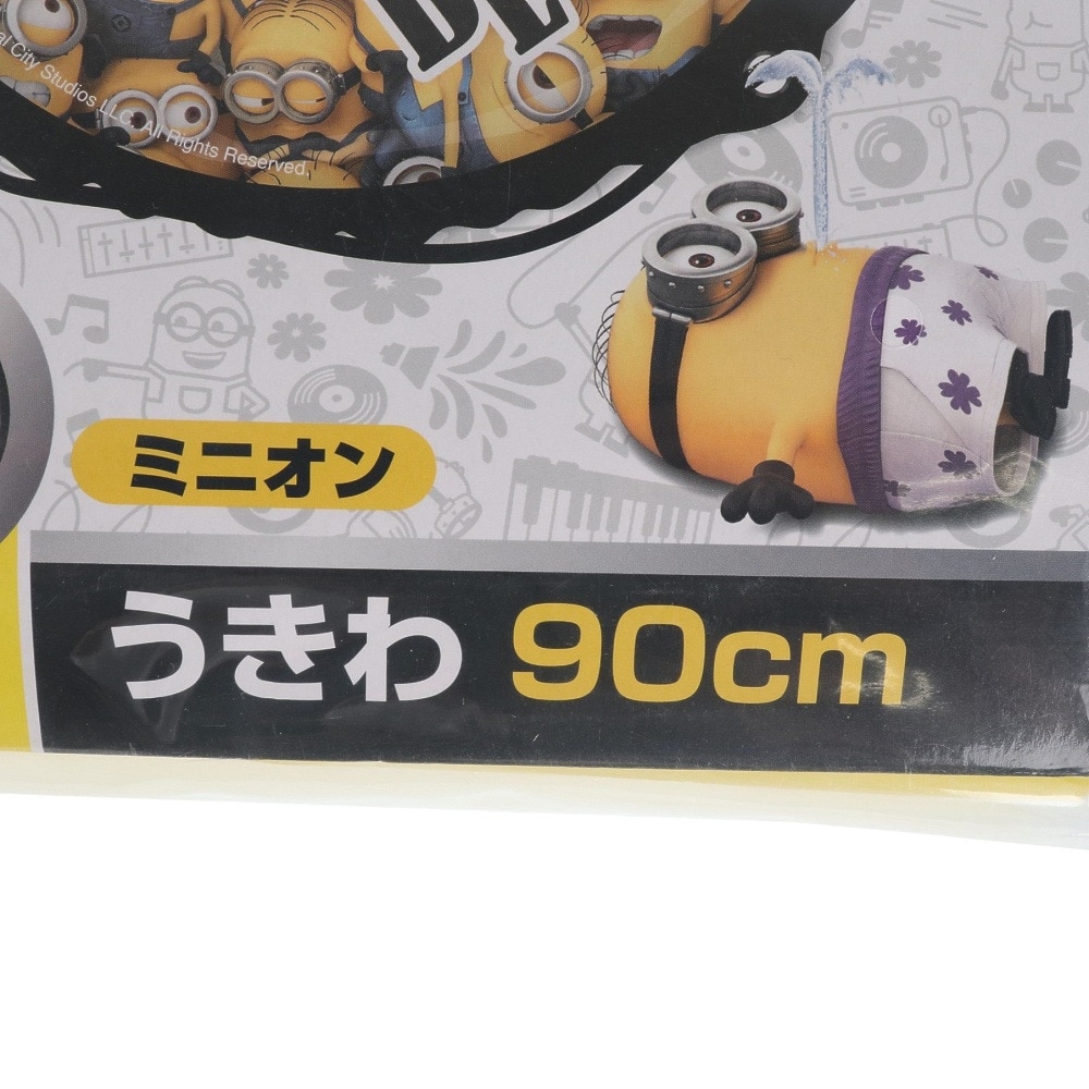 尾上萬（メンズ、レディース）浮き輪 うきわ 大人 子供 ミニオン 90cm 海水浴 プール