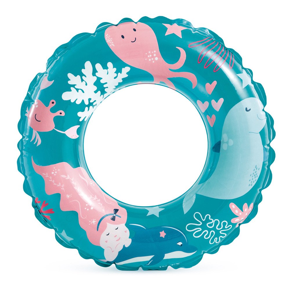 インテックス（INTEX）（キッズ）【カラー種類指定不可】ジュニア 浮き輪 TRANSPARENT RINGS 59242 NP