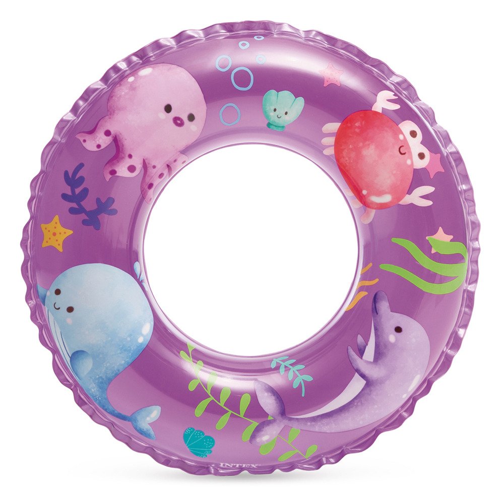 インテックス（INTEX）（キッズ）【カラー種類指定不可】ジュニア 浮き輪 TRANSPARENT RINGS 59242 NP