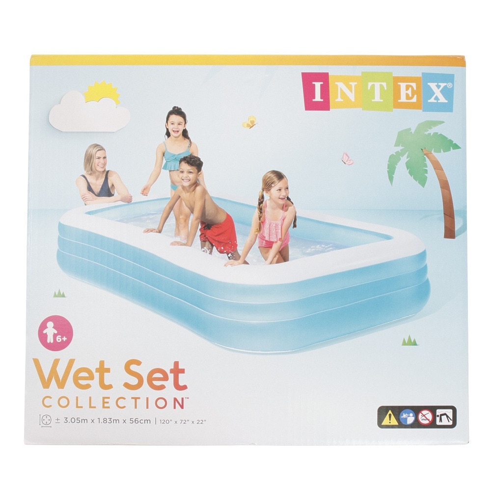 インテックス（INTEX）（キッズ）ファミリープール 305×183×56 58484 NP ビニールプール 家庭用 子供用 水遊び