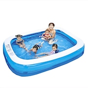 (キッズ)ビニールプール ジャイアントレクタングル 262×175×50cm 262cm プール 22JL687935 家庭用 子供用 水遊び