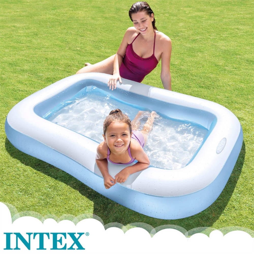 インテックス（INTEX）（キッズ）レクタングラーベビープール 166×100×25cm 57403NP ビニールプール 家庭用 子供用 水遊び 2022年モデル