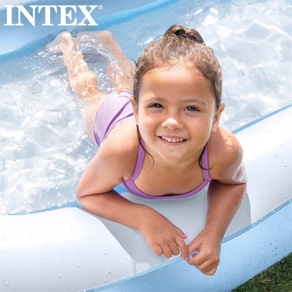 インテックス（INTEX）（キッズ）レクタングラーベビープール 166×100×25cm 57403NP ビニールプール 家庭用 子供用 水遊び 2022年モデル